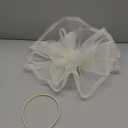 Tea Party Hat Fascinators Hats for Women Girls Elegant Kentucky Derby Hat Flower Feather Headband Outfits for Wedding Church (Beige)