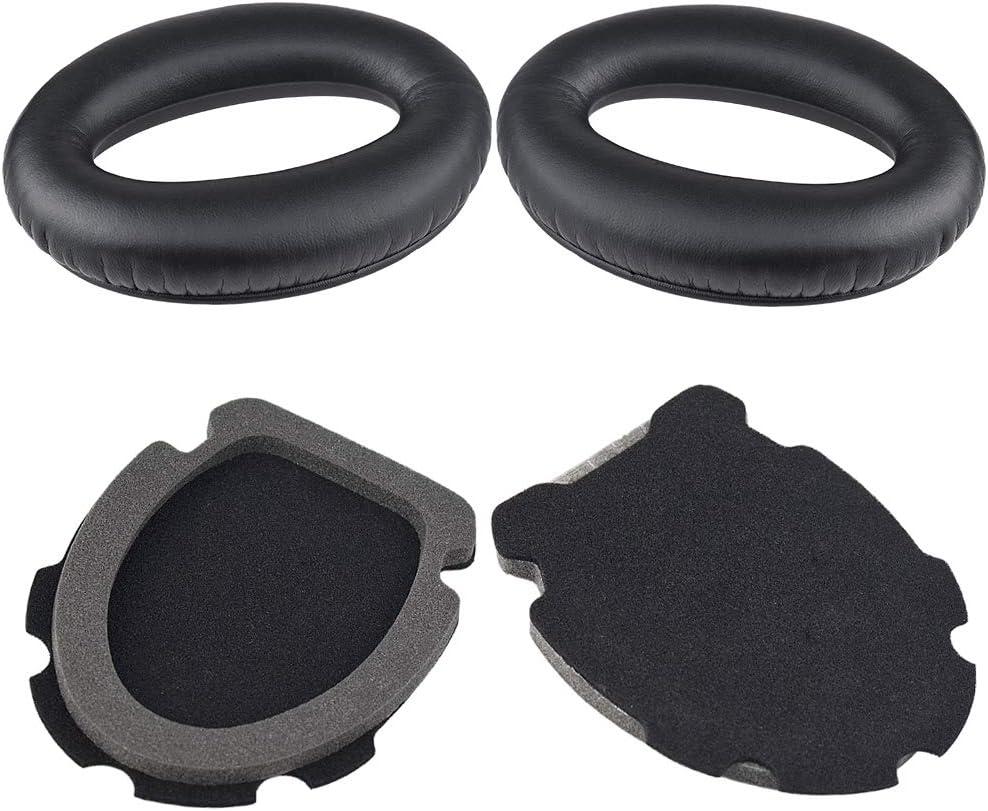 A20 Earpads Replacement Memory Foam Ear Pads Cushions Kit Compatible with Bose A20 X A10 Aviation Headset(Black)