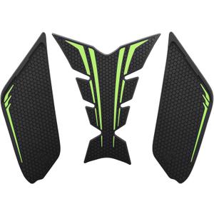Motorcycle Tank Grip Protector Pads, Anti-Slip Honeycomb Design, Compatible with Suitable for Kawasaki Z900 2017-2025 (green)