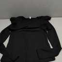 Ezbelle Women's Long Sleeve V Neck Ruffle Shirts Ribbed Knit Blouses Sxey Trendy Fall Tops 2026 Fashion