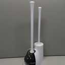 MR.SIGA Toilet Plunger and Bowl Brush Combo for Bathroom Cleaning, White, 1 Set