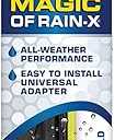 Rain-X 5079283-2 Latitude 2-In-1 Water Repellent Wiper Blades, 17 Inch Windshield Wipers (Pack Of 1), Automotive Replacement Blades With Patented Repellency Formula