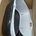 Arm & Hammer Rimmed Cat Litter Box with High Sides and Microban, Made in USA
