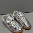 LUCKY STEP Women's Gum Sole Fashion Sneakers Classic Retro Fancy Casual Leisure Tennis Walking Skate Shoes (6)