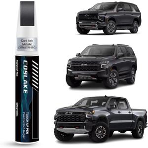 Car Touch Up Paint(Dark Ash Metallic(G6M/WA618G)) for Chevrolet, Car Paint Scratch Repair Kit, Quick & Easy Solution to Repair, 2 in 1 Scratch Remover Pen with Color-Matched