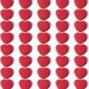 40pcs Heart Fridge Magnets - Heavy Duty Refrigerator Magnets for Whiteboard & Metal Surfaces - Cute Mini Decorative Magnet, Small Strong Magnets for Home Office Classroom Kitchen Locker (Red)