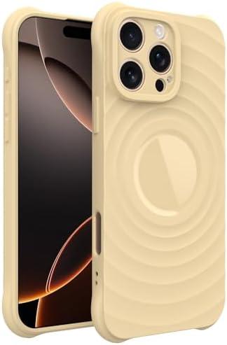 GUNPRIO Case for iPhone 14 Pro, Thin Slim Stylish Ripple Pattern Design, iPhone 14 Pro Protective Cover 6.1 inch, Yellow, Pack 8