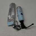 G4Free Liteflex Hiking Umbrella Mini Compact Ultralight Collapsible Reflective Silver Trekking Backpacking Umbrella