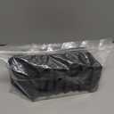 2x2 Square Rubber Furniture Caster Cups, Anti-Sliding Furniture Pads Bed Stopper Floor Protectors with Grip - Protect Any Flooring (8 Pcs Black)