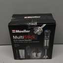 Mueller Multistick 5-in-1 Immersion Blender Handheld,12 Speed Hand Mixer-Turbo Boost,Heaviest Duty Copper Motor,Titanium reinforced Blades Hand Blender,Milk Frother Wand,Whisk,Beaker,Chopper,Grey (Gray)