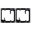 BestMounts Low Voltage Mounting Bracket 2 Gang, 2 Pack for Dual Gang Wall Plate, Telephone Wires, Network Cables, HDMI, Coaxial, Speaker Cables - Low Voltage Box Cable Wall Plate Bracket, Mud Ring