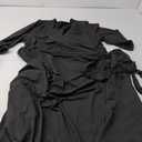 Runwind Plus Size Dress for Women - 3/4 Sleeve V Neck Maxi Dresses for Women Black 3XL