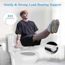 Toilet Safety Rails for Seniors,Easy Installation & Sturdy Handicap Toilet Safety Frame,Seat Handles for Elderly Disabled or Mobility Issues