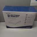 Electric Heated Blanket Queen Size Dual Control - Jacquard Checkered Sherpa 84"x90" Fast Heating Bed Blankets with 6 Heating Levels & 10 Hours Auto Off, Over-Heat Protection ETL, Dark Green