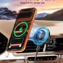 for Magsafe Car Mount Charger, [100% Stable] 15W 2 in1 Magnetic Wireless Car Charger, Vent/Dashboard Phone Holders for Your Car for Women Men Car Phone Holder Car Charger for iPhone 17 16 15 14 13