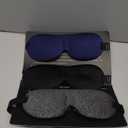 LKY DIGITAL Sleep Mask for Side Sleeper 3 Pack, Blackout 3D Eye Mask for Sleeping, Night Blindfold for Men Women (Gray & Blue & Black)