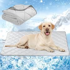 Dog Cooling Mat, Washable Dogs Cats Pet Non-Toxic Cooling Pads Summer Sleeping Kennel MatsPet Self Cool Ice Blanket for Indoor & Outdoor Dog Beach Essentials Large (Large(40*55))