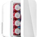 Mini Fridge for Bedroom - 8 Liter/8 Can Portable Refrigerator for Car, Office, Dorm - Quiet Cooler & Warmer for Food, Drinks, Makeup & Skincare - AC/DC Power Supply