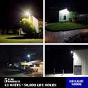 Dusk to Dawn Outdoor Lighting, 43W LED Barn Lights Outdoor, 5000LM 400W Replace Yard Lights, 5000K Daylight Security Area Street Light, 120V Waterproof Garage Parking, UL Listed