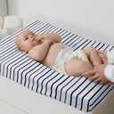 Moukeren 4 Pcs Black and White Crib Sheets for Baby Microfiber Baby Bassinet Soft Sheets Crib 52" x 28" for Standard Cribs Nursery Bedding