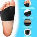 2 Pairs Metatarsal Pads Women and Men, Fabric Metatarsal Pads with Gel Pads, Metatarsalgia Insoles Provides Relief for Sesamoiditis, Metatarsalgia, Morton's Neuroma Metatarsal Gel Pads (L, Black)