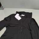 MANGOPOP Henley Bodysuit for Women Button Down Long Sleeve Tops Body Suits Dressy Blouse Casual XL