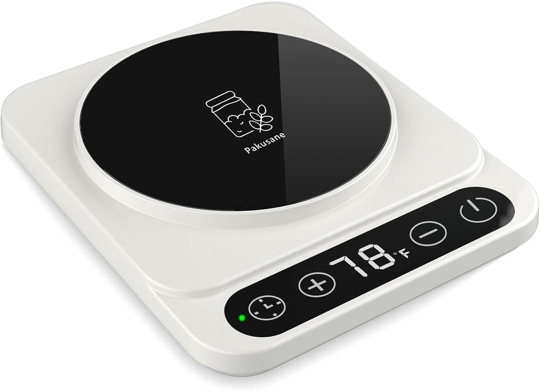 Sourdough Starter Warmer 3.0 for Kitchen, Precise 1F Thermostat Control (70-100F), Auto Warming On/Off, 12-Hour Timer, Game Changer for Home Baking White Style