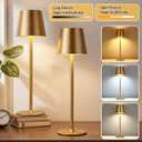 Retisee 12 Pack Cordless Table Lamp Portable Rechargeable Lamp, Gold