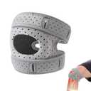 Knee Brace for Women Men,Patellar Pad Realign Knee Joint While You Move, Adjustable Tendon Support Sleeve Braces for Meniscus,Osteoarthritis, Orthopedic, Knee Support for Athletes (Gray-1 Pack)