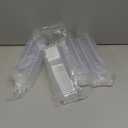 210 Pcs Mini Square Dessert Plates 2.4 x 2.4 Inch Small Lightweight Appetizer Dish Disposable Transparent Plastic Plates for Dessert Cake Salad Tastings Serving Wedding Party