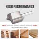 2 x 13mm Double Flute Straight Router Bit 1/2" Cutting Diameter, 1/4" Shank Flush Trim Cut Router Bit for Woodworking