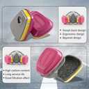 Respirator Cartridge, 60923 Particulate Filter, for Half and Full Face Pieces 6000, 7000 and FF-400 Series, Effective Filtering Organic Vapors, Acid Gases and Particulates, 1 Pair