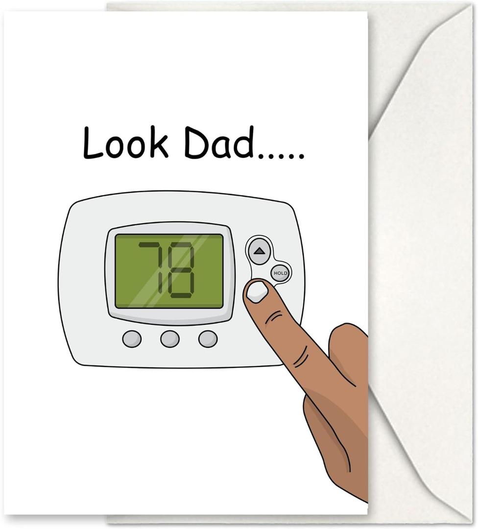 GIFTING GIGGLES Funny Happy Birthday Card for Dad Great Happy Bday Gift for Father, Papa, Step Dad, Daddy, Padre | 30th 40th 50th 60th 70th 80th 90th