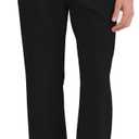 Idtswch Long Inseam Mens Tall Sweatpants Open Bottom Joggers Athletic Yoga Pants with Pockets, Tall(34"inseam), Medium, Black