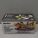 Mueller Pro-Series 10-in-1, 8 Blade Vegetable Chopper, Onion Mincer, Cutter, Dicer, Egg Slicer with Container, French Fry Cutter Potato Slicer, Home Essentials, Salad Chopper,Gray/Green