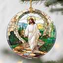 He is Risen: Resurrection of Jesus Christmas Ornaments  Christmas Tree Decorations, Christian Home Decorations, Stocking Stuffers, Gift Ideas, Easter Day Gift, Christian Gifts, and Religious Gifts