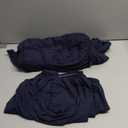 Wingback Chair Slipcover 2 Piece Stretch Armchair Cover Furniture Protector Washable Spandex Wing Navy Blue Chair Covers for Living Room