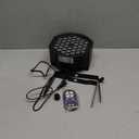 36LED Black Lights, U`King 72W UV Stage Lights Blacklight with Glow in The Dark Party Supplies by DMX Remote Control for Halloween Stage Lighting (1 Pack)