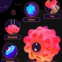 24PCS Halloween Light Up Eye Pop Ball, Halloween Party Favors for Kids, Halloween Toys for Trick or Treat, Goodie Bag Stuffers, Classroom Prizes