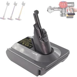 New Version V8 V7 Battery Adapter for DeWalt 20V Lithium Battery Convert to Replace for Dyson V8 V7 Battery, Work for Dyson V8/7 Series Vacuum Cleaners V8/7 Animal V8/7 Absolute V8/7 Motorhead