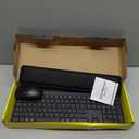 Ergonomic Wireless Keyboard and Mouse Combo, Full Size Silent Ergonomic Keyboard with Cloud Soft Palm Rest, Phone Holder, 3 DPI Adjustable Mouse, 2.4G Lag-Free Quiet for Mac, Windows, PC, Laptop