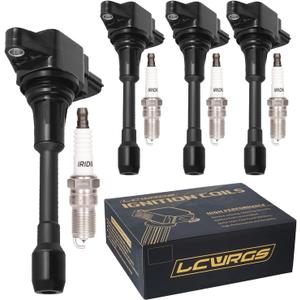 Set of 4 Ignition Coil Pack and Spark Plugs Fits for 2007 2008 2009 2010 2011 2012 2013 Nissan Altima Versa Sentra Rogue Cube NV200 2.5 1.8 1.6 2.0 L4 Spark Plugs Coil Packs Replaces# UF549 & 9029