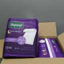 Depend Underpads, Disposable Incontinence Bed Pads for Adults, Slip Resistant, 36"x 21", 24 Count (2 Packs of 12) (Packaging May Vary)