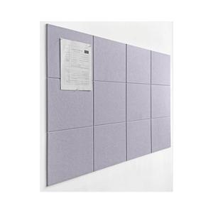 Wall Tiles | Large Cork Board Alternative | Aesthetic Felt Bulletin Board for Office, Home & Classroom | Large Cork Boards for Walls Pinboard (12-Pack) | Purple