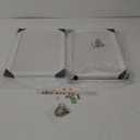 AKTOP 2-Pack Cork Board Bulletin Board 16x11 inch, Small Framed Corkboard with Linen for Wall, Hanging Pin Board Picture Board for Home Office Decor, Cute Vision Board with 25 Pushpins (Vintage White)