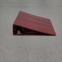 Samsill Durable 3 inch 3 Ring Binder, Made in USA, D Ring Binder, FSC 100% Recycled Chipboard, Red