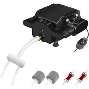 AquaMiracle Quiet Aquarium Air Pump 200/317/475GPH High Pressure Commercial Air Pump Pond Aerator Bubbler Hydroponics Air Pump Oxygen Pump