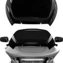 WYNMOTO Black 10" Windshield Windscreen Wind Splitter Fit for Harley Road Glide CVO 2024, Dark Tinted Wind Shield Windscreen Air Deflector for Harley Davidson Road Glide CVO FLTRXSE 2023-2024 (12")