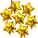 10inch Twinkle Little Gold Stars Shaped Foil Mylar Balloons 1st Birthday Helium Balloons Wedding Bridlal Shower New Years Graduation Party Favors Balloons Decorations, 50PC