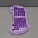 REWXXD Foot Roller Massager for Plantar Fasciitis Relief, Large Size, Eases Foot Pain & Cold Feet, Enhances Circulation, Portable, Split into Two, FullBody Washable, Purple